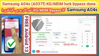 Finally Samsung A04s (A047f) MDM/KG lock bypass done by free Zeroknox tool android 13 Exynos CPU |