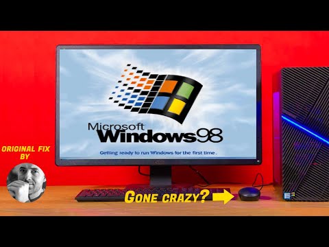 Windows 98 SE on modern hardware: how to fix the crazy USB mouse and how to install it on a SATA SSD