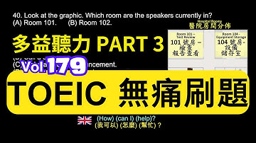 Day 179 多益聽力 Part 3 援助之手 意外背後 無痛刷題 突破多益 TOEIC成績 3分鐘速戰 #toec #無痛刷題 #多益聽力 #多益聽力練習 #托业 #多益