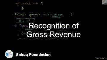 Recognition of Gross Revenue, Accounting Lecture | Sabaq.pk
