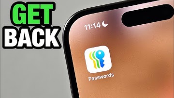 How To Get Back Deleted Passwords App in iPhone iOS 18