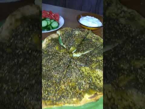 احلى واجمل فطور فلسطيني على الاصول زيت زعتر