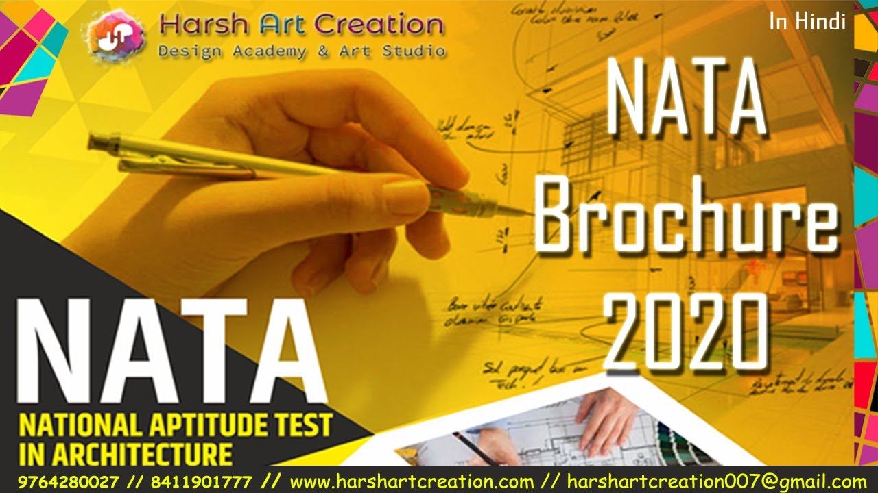 Nata 2020 : Updated Brochure for admission into B.Arch in 2020