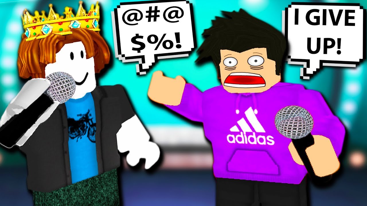 Bacon King Scared Him Off The Stage Funniest Rap Battles Roblox - auto rap battles 2 roblox social experiment