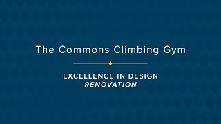 Building Excellence Awards 2020 - The Commons Climbing Gym