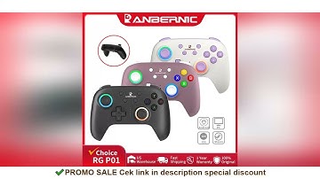 ANBERNIC RG P01 Retro Games Controller Wired/Wireless Bluetooth RGB Hall Effect Joystick XBOX Gamepa