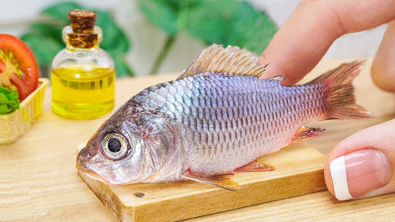 Yummy Miniature Blooming Fish Fried Recipe 🐟 Cooking Mini Food In  Miniature Kitchen - ASMR Video 