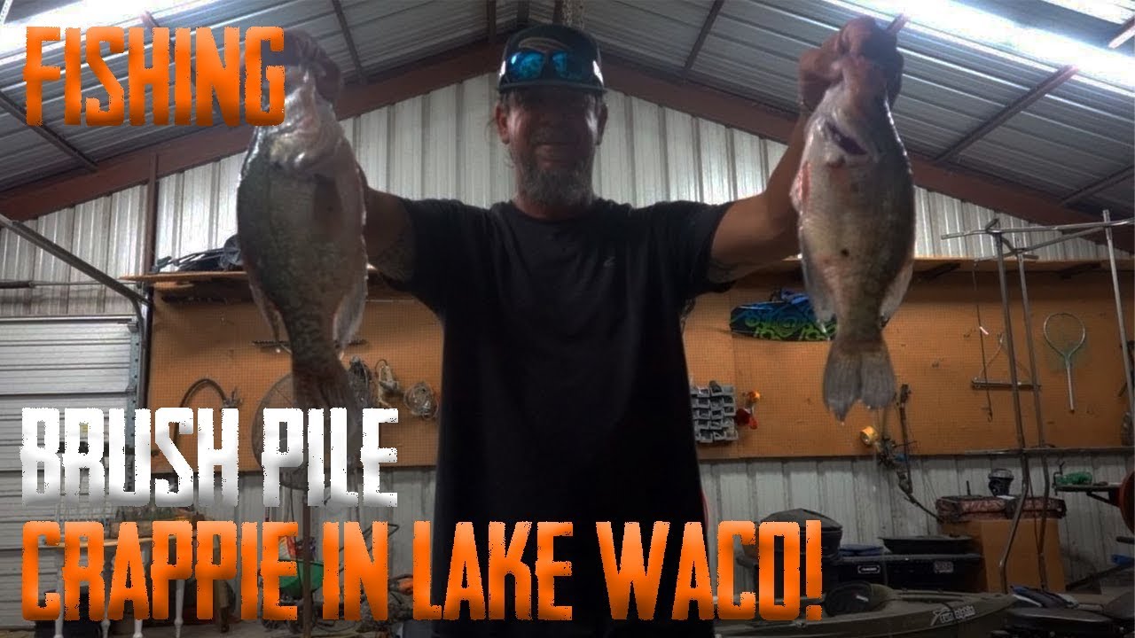 Fishing Lake Waco's brush pile for CRAPPIE!!!! - YouTube