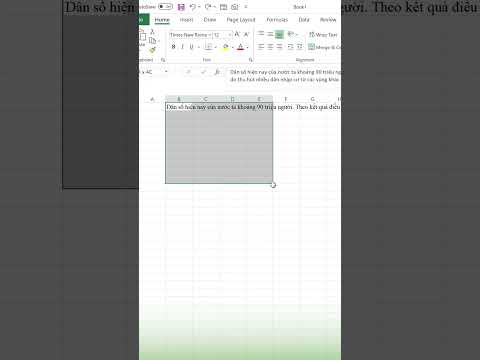 [Thủ thuật Excel] Mẹo ngắt hàng dữ liệu theo ý muốn trong Excel #Shorts