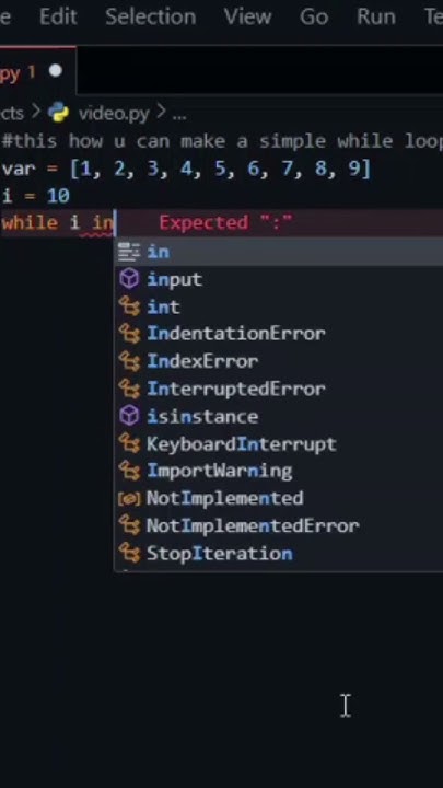 How to make a simple while loop in python #programming #python - YouTube