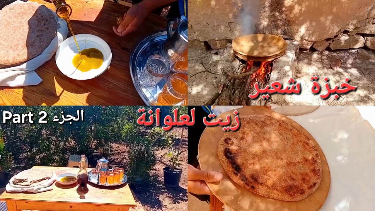 تميمة لفيديو صابيق نوجدو معكوم خبزة شعير في طبيعة 🫓 🫖 الجزء 2 Part