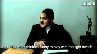 Hitler is informed Fegelein is playing with the light switch.