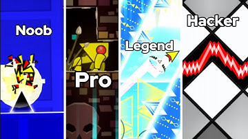 NOOB vs PRO vs LEGEND vs HACKER in GEOMETRY DASH