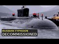 Russian navy decommissioned worlds largest submarine typhoon class tk208 dmitry donskoy