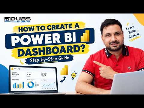 How to Create a Power BI Dashboard? | Step-by-Step Power BI Dashboard Tutorial | #dubsautomation