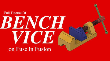 Full Tutorial Of Making BENCH VICE In Fusion 360 | @fusio360 | #fusion360tutorial | #fusion360
