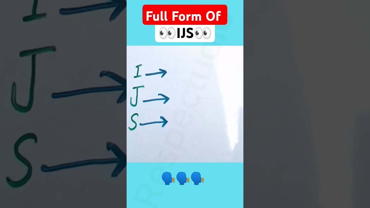 “ IJS " Abbreviation // Full Form of IJS 🤔🤔 