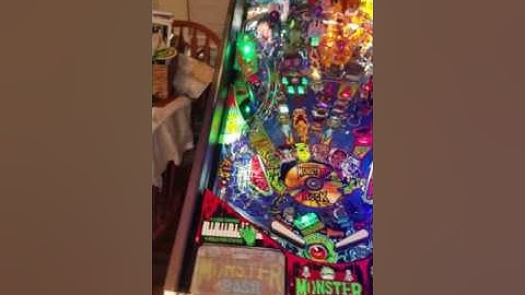 Restored Monster bash pinball machine