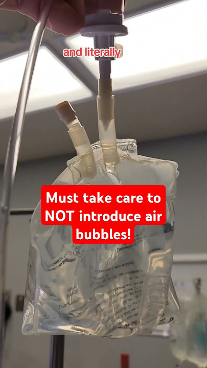 Trick to reset IV drip chamber
