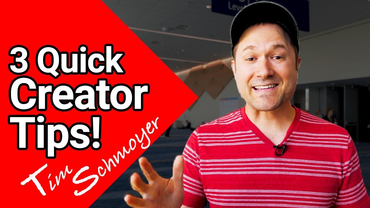 ildsted lige tyran Tim Schmoyer - Quick Tips from VidCon - YouTube