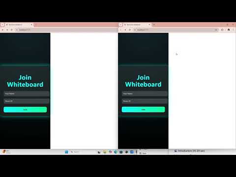 Real-Time Whiteboard Collaboration Tool | React, Socket.IO & WebRTC Demo