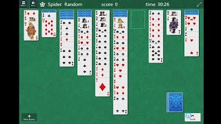 let's play spider solitaire 2021 August 1st (difficult 4 suits) screenshot 3