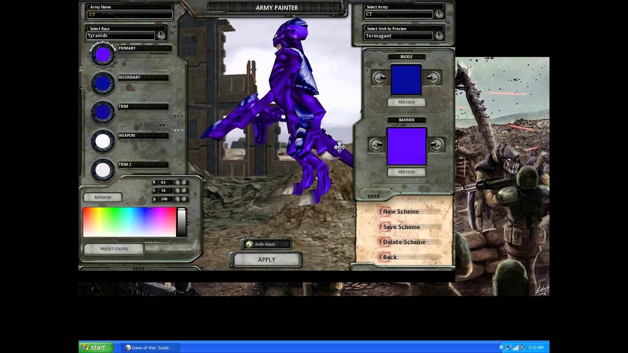 Dawn of war soulstorm tyranid mod (units) YouTube