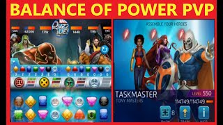 Marvel Puzzle Quest: Balance of Power PvP Event! All Characters Level 550 Action! (MPQ)