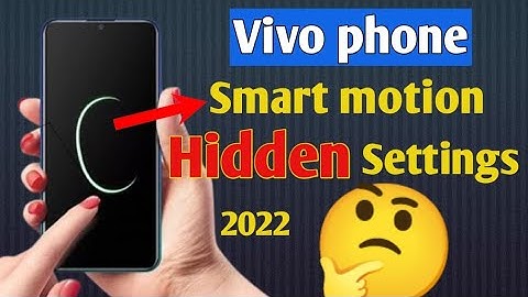 Vivo phone smart motion features 😱 hidden trick Android phone 📱 smart wake settings 2022