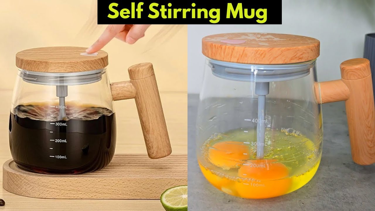 “Self-Stirring Mug – No Spoon Needed! Smart Coffee Mug Review ☕✨” |  Nurej Home