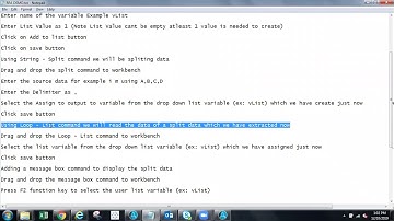 Automation Anywhere to use string operation split command