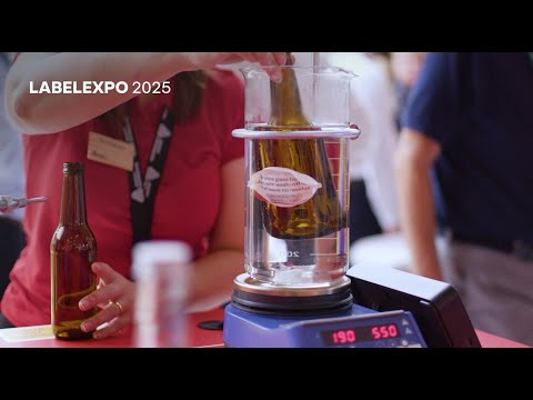Latest Avery Dennison innovations in glass recycling at Labelexpo Europe 2025