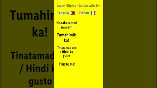 Most common italian expressions - Learn Filipino ~ Italian with Ivi
