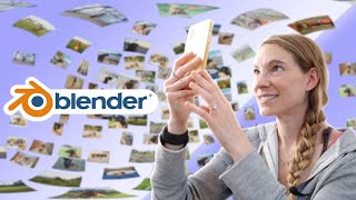 [Course Intro] Animate a 3D Photo Collage in Blender: Fly Through and 360° Experience screenshot 5