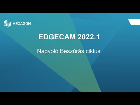 Nagyoló beszúrás ciklus | EDGECAM 2022.1