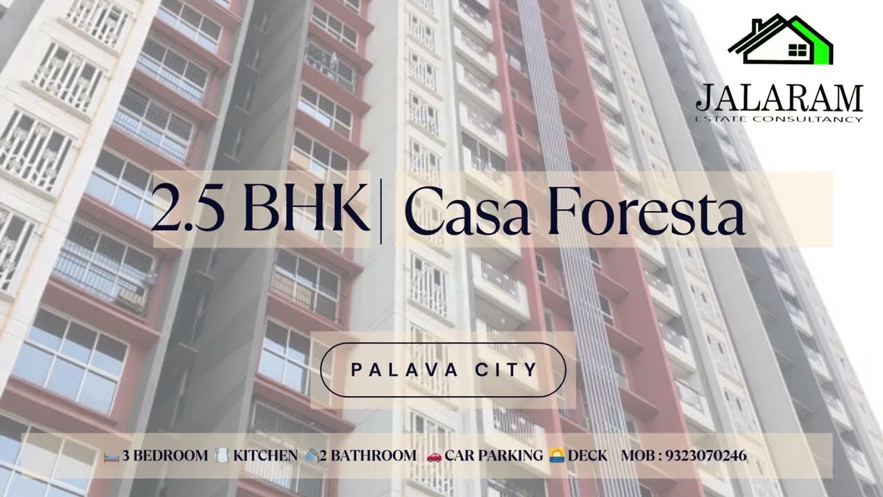 New Flat in Casa Foresta, Lodha Premier, Palava City Dombivli | 2.5 BHK with Best View | Flat Tour