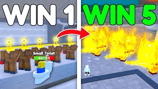 Everytime I Win, My Units EVOLVE in Toilet Tower Defense!