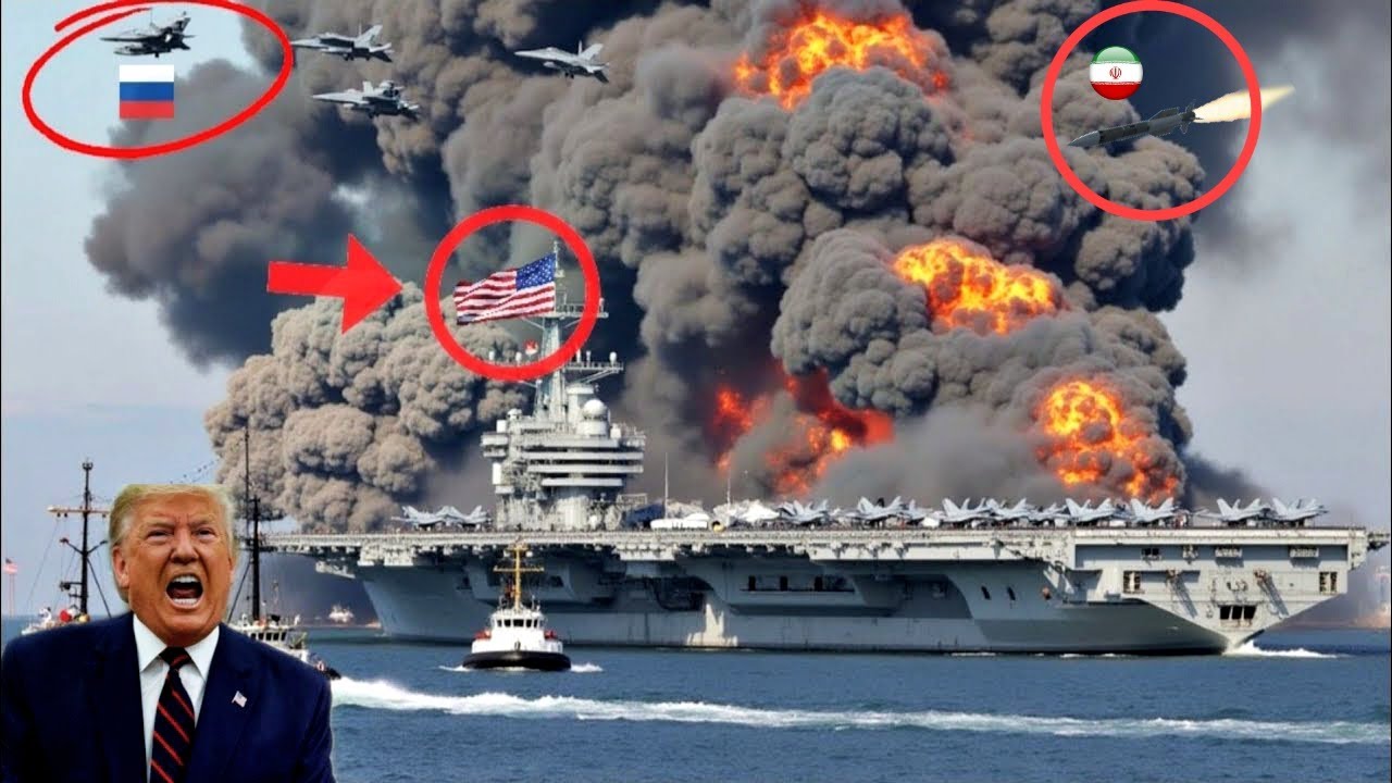 2 ЧАСА НАЗАД! Крупнейший авианосец США был жестоко уничтожен российским Су-57.