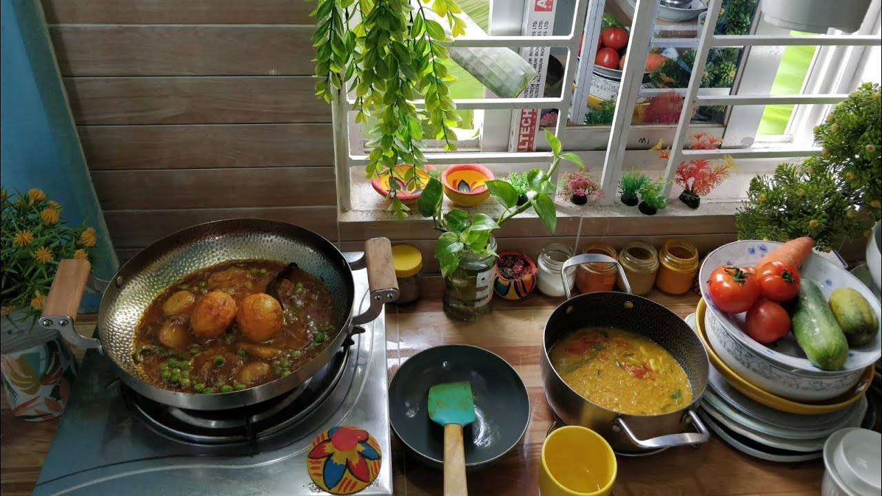 Bangli Lunch Menu Egg & Dal Vuna Recipe/আজকের দুপুরের খাবার ডিম ও ডাল ভুনা রেসিপি/ডিম ও ডালের রেসিপি