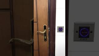 تركيب شرح access control قفل الباب بالبصمة تركيب المهج على الباب الخشب