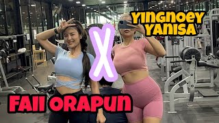 FAII ORAPUN DOING ADULT WORKOUT W YINGNOEY YANISA