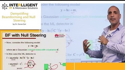 Demystifing Beamforming and Null Steering presented by Dr. Doron Ezri