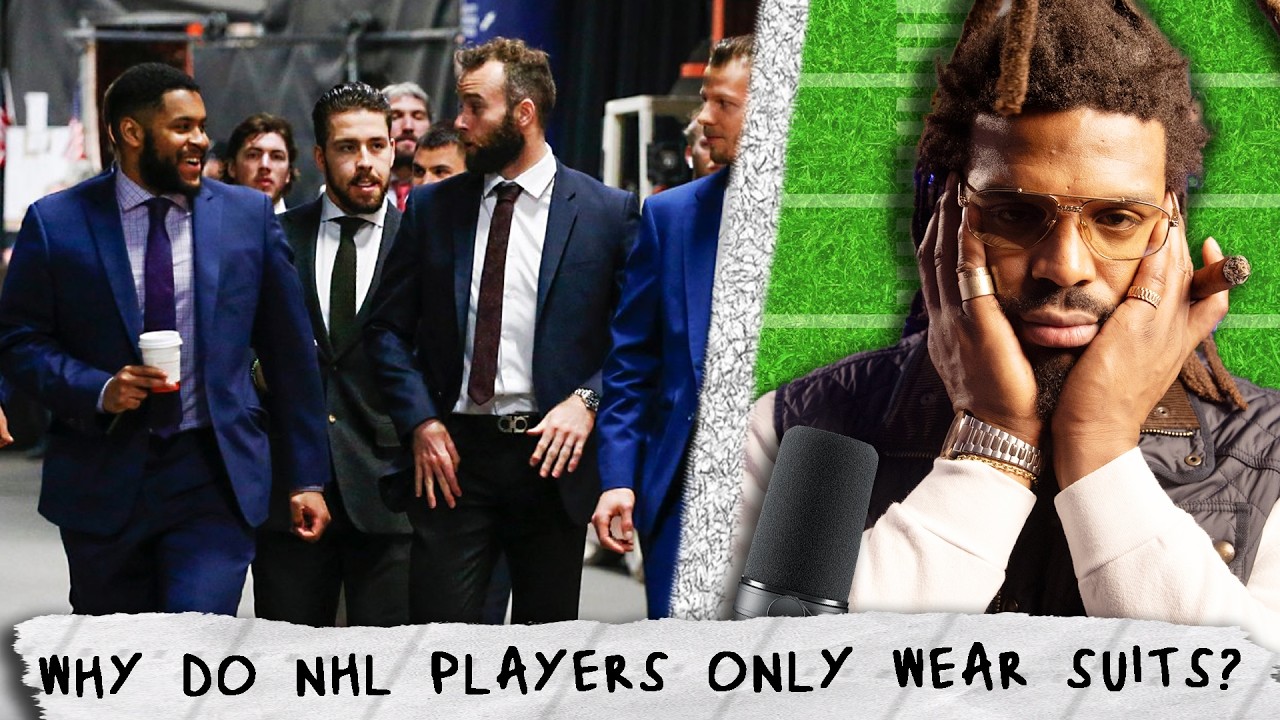 Cam Newton breaks down NHL Hockey fashion... They only wear suits??