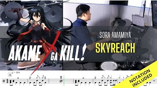 Akame Ga Kill op1 Sora Amamiya Skyreach Drum Cover Raymond Goh