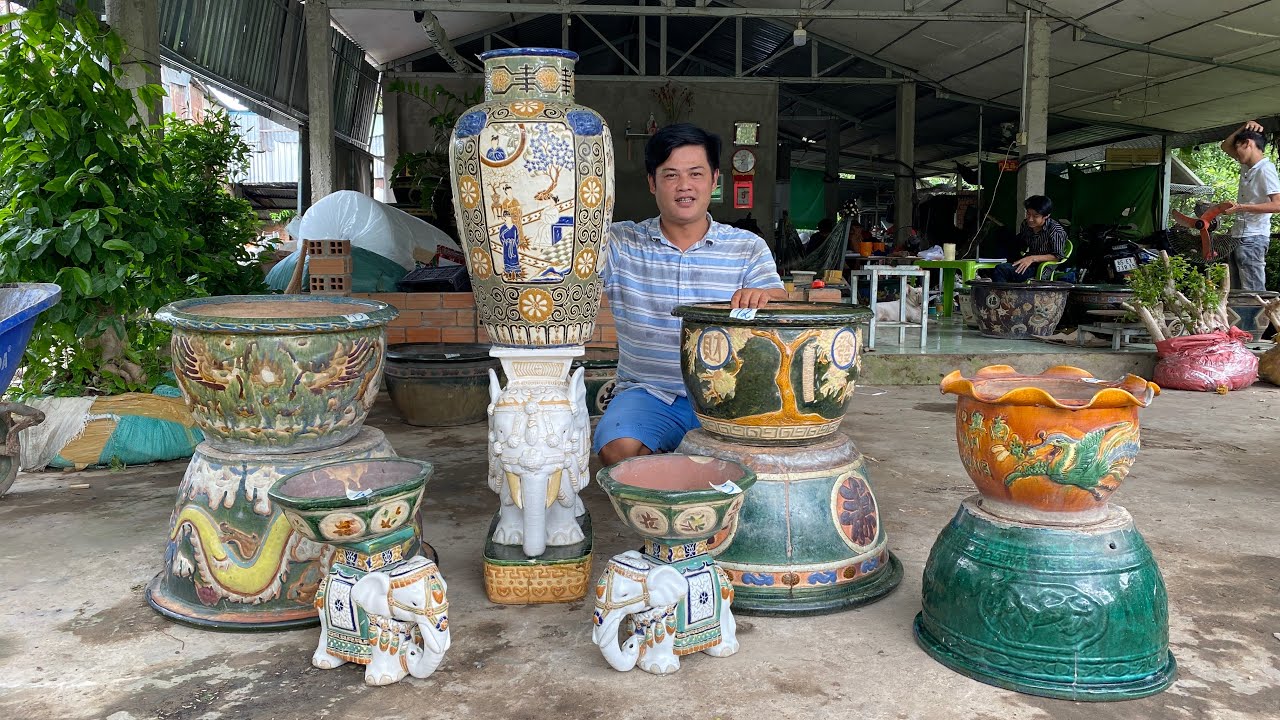 Ché Chậu Đôn xưa gốm Biên Hòa GLTQ ngày 06-07 | Thanh Triệu - YouTube