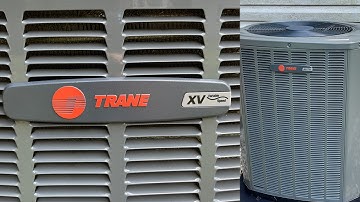 New 2021 Trane XV18 Variable Speed Central Air Conditioner Running