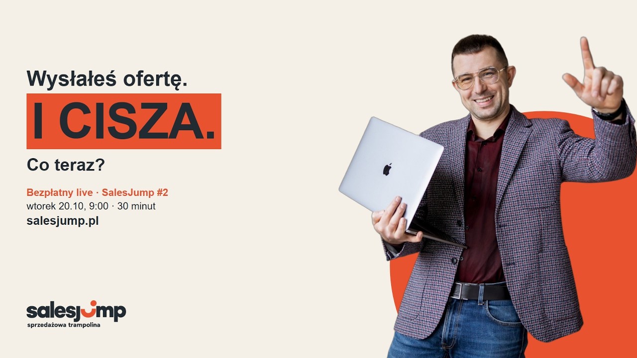 Nagranie live'a SalesJump #2: Klient nie odpowiada po ofercie. Co robić?