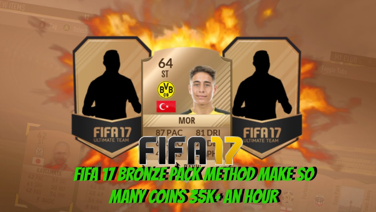 FIFA 17 BRONZE PACK METHOD MAKE EASY COINS 35K+ AN HOUR