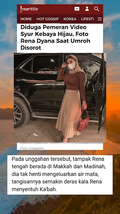 Diduga Pemeran Video Syur Kebaya Hijau, Foto Rena Dyana Saat Umroh Disorot #capcut #short