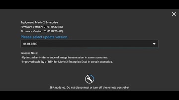 DJI Mavic 2 Enterprise Dual FirmWare updata 01.01.0800